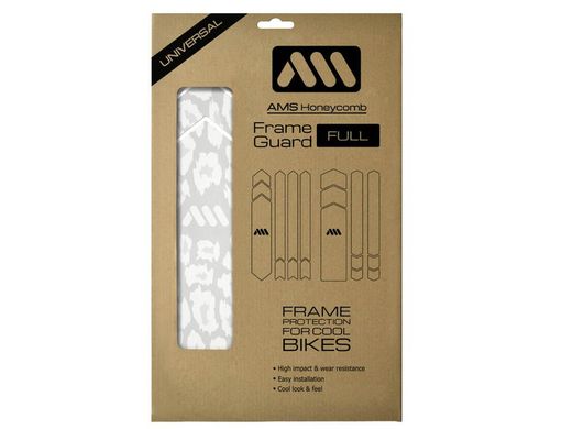 Protector de Cuadro para Bicicleta AMS Frame Guard Full - Cheetah Blanco