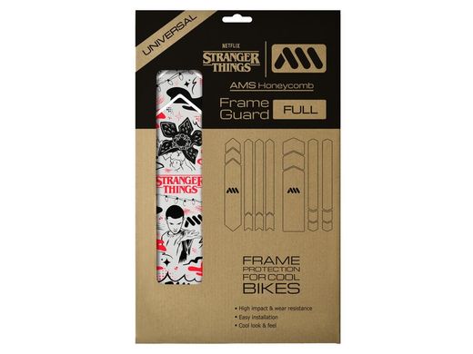 Protector de Cuadro para Bicicleta AMS Frame Guard Full - Stranger Things Upside Down Black