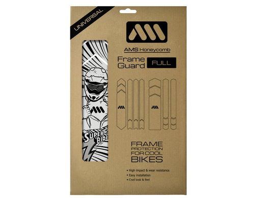 Protector de Cuadro para Bicicleta AMS Frame Guard Full - Super Rider Black