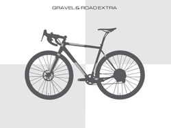 Protector de Cuadro AMS para Bicicletas de Gravel y Carretera - Transparente