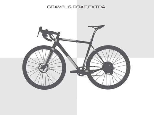Protector de Cuadro AMS para Bicicletas de Gravel y Carretera - Transparente