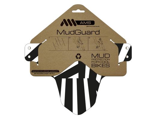 🚵‍♂️ Guardabarros Bicicleta AMS Mud Guard – Reflectante/Negro  🌙 Protección segura con estilo moderno