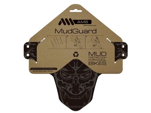 🚵‍♂️ Guardabarros Bici AMS Mud Guard – Devil/Grey  😈 Protección feroz con estilo atrevido