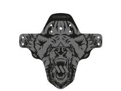 🚵‍♂️ Guardabarros AMS Mud Guard – Gris/Oso  🐻 Protección robusta con estilo salvaje
