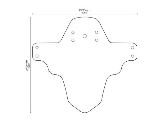 🚵‍♂️ Guardabarros AMS Mud Guard – Grey/Maze  🌀 Protección y estilo con un diseño enigmático