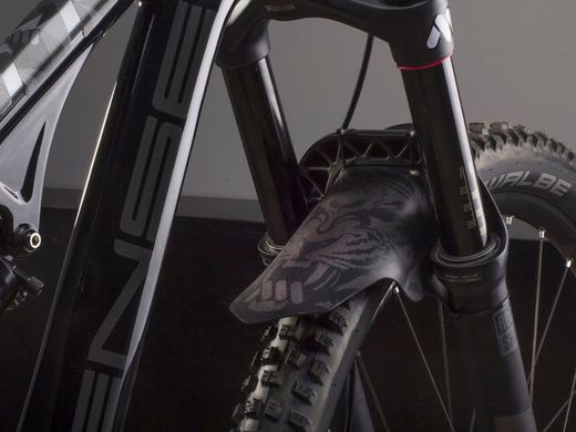 🚵‍♂️ Guardabarros Bicicleta AMS Mud Guard – Gris/Tigre  🐯 Protección feroz con estilo salvaje