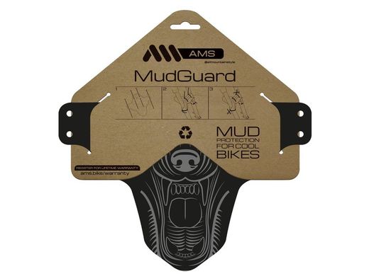 🚵‍♂️ Guardabarros Bicicleta AMS Mud Guard – Grey/Wolf  🐺 Protección feroz con estilo salvaje
