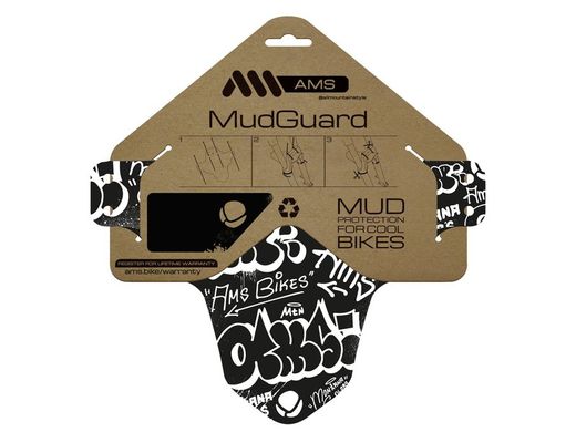 Guardabarros AMS Mud Guard - Montana Colors White: Creatividad y Protección para tu Bicicleta