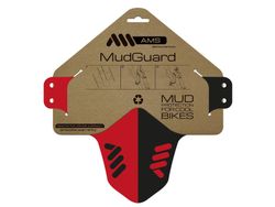 🚵‍♂️ Guardabarros AMS Mud Guard – Rojo/Negro  🔥 Protección y estilo para tu bicicleta