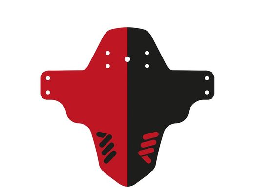Guardabarros AMS Mud Guard - Rojo/Negro: Protección y Estilo para tu Bicicleta