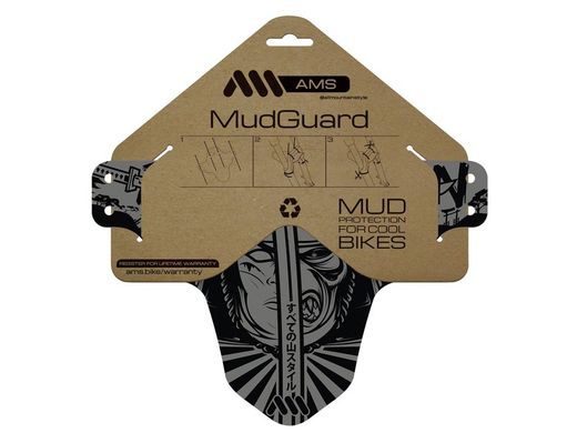 🚵‍♂️ Guardabarros AMS Mud Guard – Ronin/Grey  ⚔️ Protección de alto rendimiento con un diseño samurái