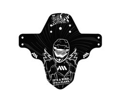 🚵‍♂️ Guardabarros AMS Mud Guard – Super Rider White  🦸‍♂️ Protección legendaria con estilo heroico