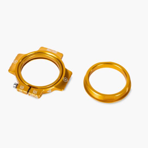 Arandela Ajuste Eje Pedalier Muc-Off ⚙️ para Bielas DUB 🚴‍♂️ | Aluminio Oro 🥇 | Precisión y Estilo Premium 🔧✨