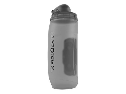Bidón Fidlock Twist 590ml con Conector Transparente Negro – Hidratación Rápida y sin Jaula 🚴‍♂️💧🧲