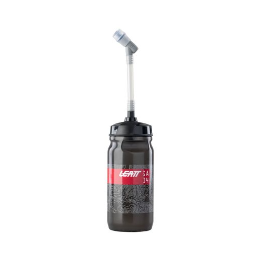 💧 Bidón Leatt SteadySip Convertible 600 ml Ahumado  🚴‍♂️ Hidratación versátil con estilo premium