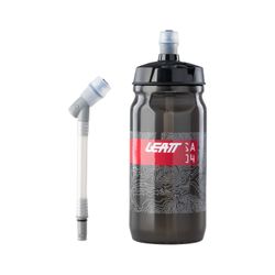 💧 Bidón Leatt SteadySip Convertible 600 ml Ahumado  🚴‍♂️ Hidratación versátil con estilo premium