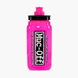 💖🚴‍♀️ Bidón Muc-Off Custom Fly Rosa 550 ml  💧 Hidratación ligera con estilo y alto rendimiento