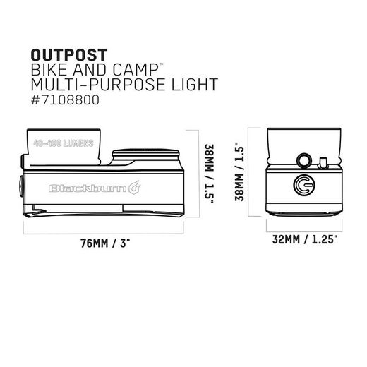 🚴‍♂️💡 Luz Delantera Blackburn Outpost  – Potencia y Seguridad en Cada Ruta 🌙