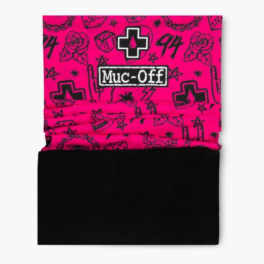 Braga Multifuncional Muc-Off Invierno Rosa Punk 🎀🧣 | Protección Térmica y Estilo Punk 🚴‍♀️❄️🔥