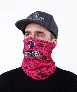🧣🔥 Braga Multifuncional Muc-Off Rosa Punk 🏁 | Cuello Transpirable Ultra Ligero 🚴‍♀️💨