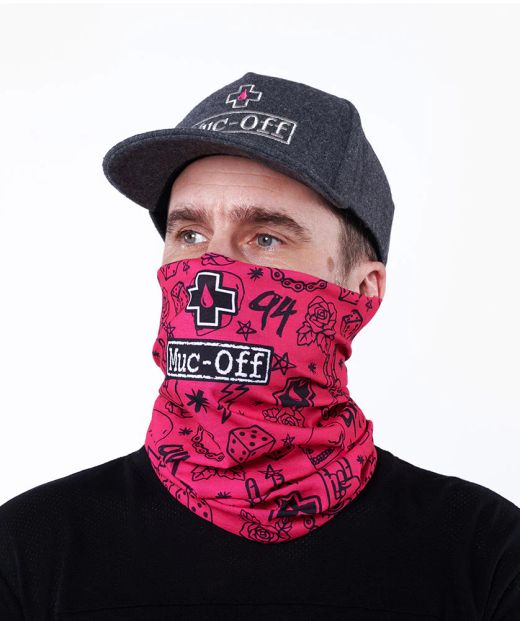 🧣🔥 Braga Multifuncional Muc-Off Rosa Punk 🏁 | Cuello Transpirable Ultra Ligero 🚴‍♀️💨
