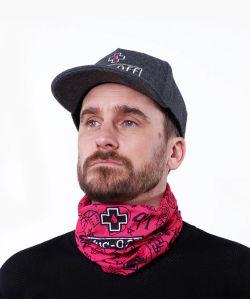 🧣🔥 Braga Multifuncional Muc-Off Rosa Punk 🏁 | Cuello Transpirable Ultra Ligero 🚴‍♀️💨