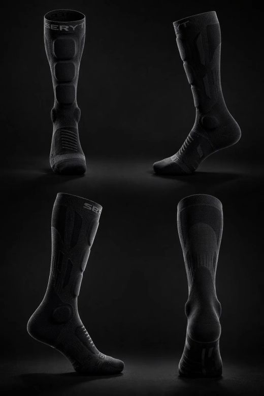 🛡️🔥 Calcetines Protectores SHELTER Protective Socks Black – Protección y Comodidad para MTB 🚵‍♂️🏔️