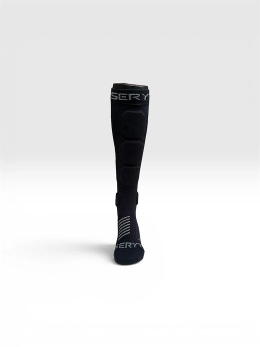 🛡️🔥 Calcetines Protectores SHELTER Protective Socks Black – Protección y Comodidad para MTB 🚵‍♂️🏔️