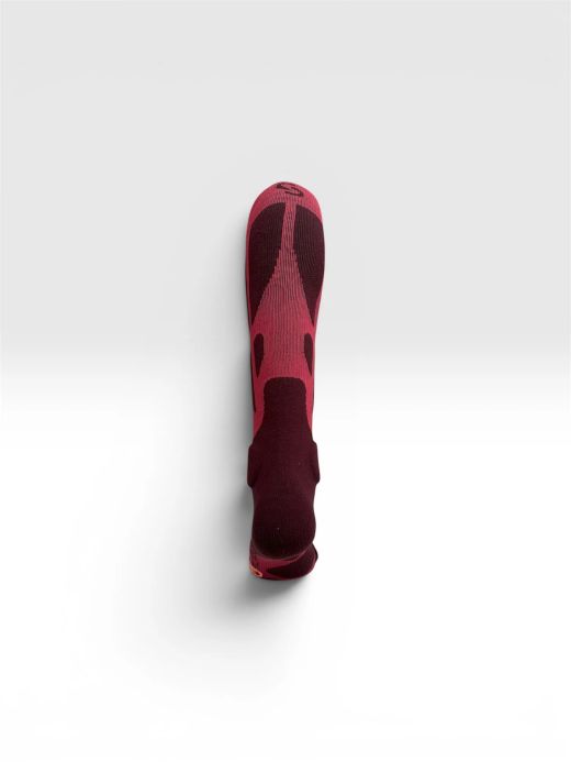 🛡️🔴 Calcetines Protectores SHELTER Protective Socks Dark Red – Protección, Comodidad y Estilo para MTB 🚵‍♂️🏔️