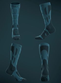 🛡️🔵 Calcetines Protectores SHELTER Protective Socks Petrol Blue – Protección y Comodidad para MTB 🚵‍♂️🏔️