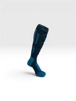 🛡️🔵 Calcetines Protectores SHELTER Protective Socks Petrol Blue – Protección y Comodidad para MTB 🚵‍♂️🏔️