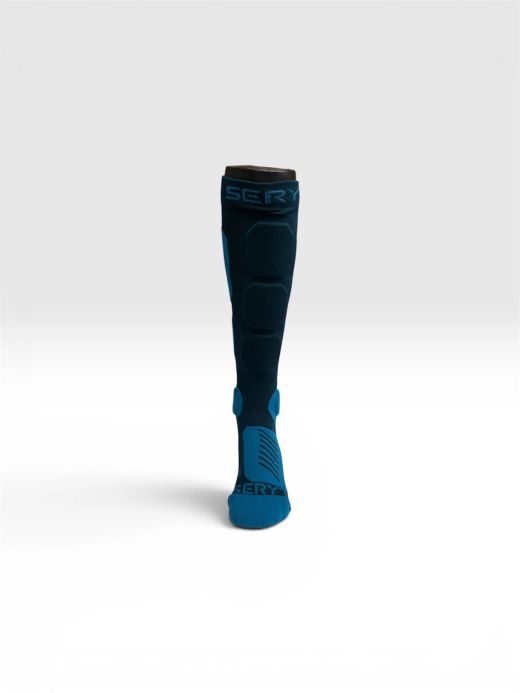 🛡️🔵 Calcetines Protectores SHELTER Protective Socks Petrol Blue – Protección y Comodidad para MTB 🚵‍♂️🏔️