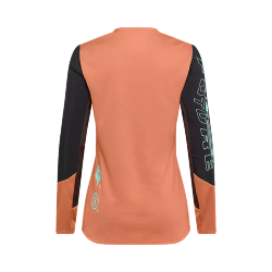 🦊💪 Camiseta de Manga Larga FOX Defend Elevated Mujer  | Resistencia y Comodidad MTB Coral
