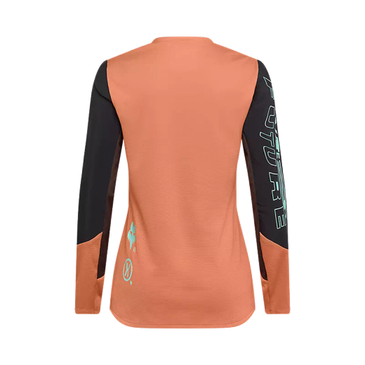🦊💪 Camiseta de Manga Larga FOX Defend Elevated Mujer  | Resistencia y Comodidad MTB Coral