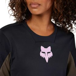 🚵‍♀️ Camiseta de Manga Larga FOX Defend Park para Mujer – Resistencia y Comodidad para Rutas Exigentes
