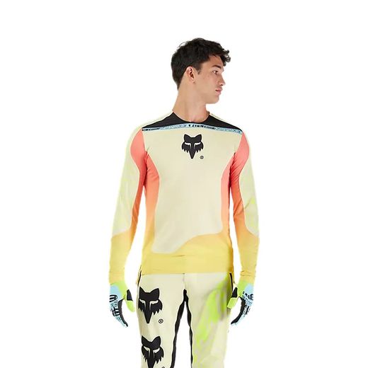 🚴‍♂️ Camiseta de Manga Larga Fox Flexair Elevated – Ligereza, Comodidad y Rendimiento para Ciclistas Lemonade 🍋