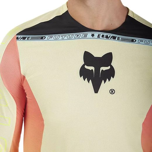 🚴‍♂️ Camiseta de Manga Larga Fox Flexair Elevated – Ligereza, Comodidad y Rendimiento para Ciclistas Lemonade 🍋
