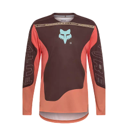 🚵‍♂️👕 Camiseta de Manga Larga Fox Flexair Elevated – Ligereza, Comodidad y Rendimiento  Color Marrón Cacao 🍫🌿