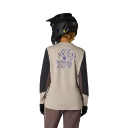 👕🔥 Camiseta Fox de Manga Larga Defend Park Mujer – Protección, Rendimiento y Estilo para MTB
