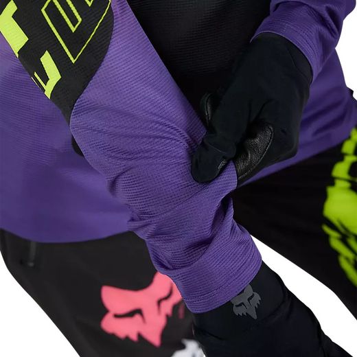 👕🚵‍♀️ Camiseta Fox de Manga Larga Flexair Elevated para Mujer– Confort y Estilo para Ciclistas de MTB Color Negro
