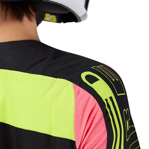 👕🚵‍♀️ Camiseta Fox de Manga Larga Flexair Elevated para Mujer– Confort y Estilo para Ciclistas de MTB Color Negro
