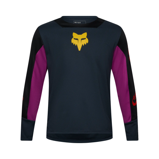 👕🔥 Camiseta Fox Defend Creation Youth Manga Larga – Resistencia y Rendimiento para Jóvenes Riders MTB