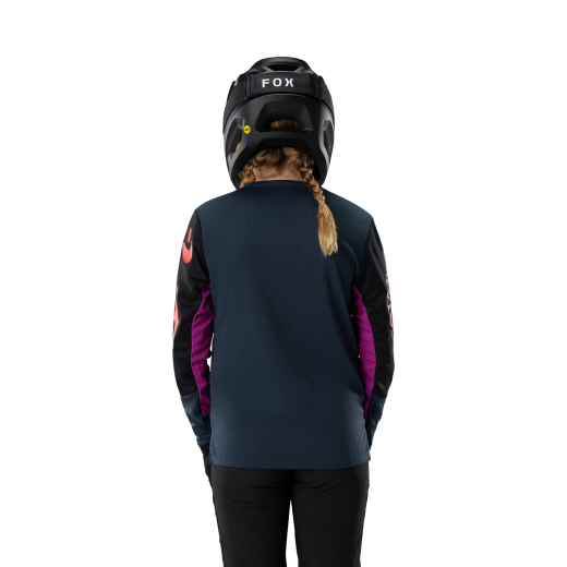 👕🔥 Camiseta Fox Defend Creation Youth Manga Larga – Resistencia y Rendimiento para Jóvenes Riders MTB