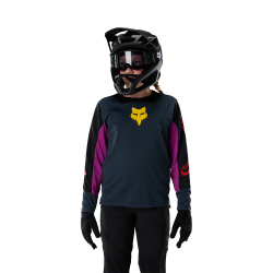 👕🔥 Camiseta Fox Defend Creation Youth Manga Larga – Resistencia y Rendimiento para Jóvenes Riders MTB