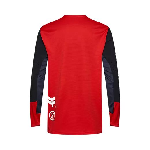 🔥 Camiseta Fox Defend Elevated – Resistencia y Estilo para el MTB (Rojo Fluorescente) 🔥