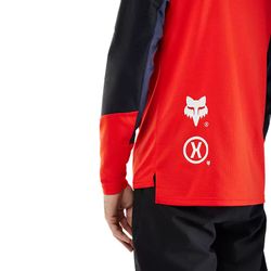 🔥 Camiseta Fox Defend Elevated – Resistencia y Estilo para el MTB (Rojo Fluorescente) 🔥