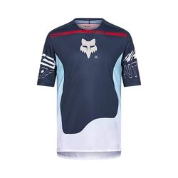 🚴‍♀️ Camiseta Fox Flexair Elevated – Confort y Rendimiento para Ciclistas de MTB Azul Medianoche 🌌