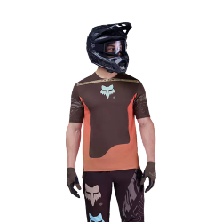 🚵‍♂️👕 Camiseta Fox Flexair Elevated – Confort y Rendimiento para MTB  Color Marrón Cacao 🍫🌿