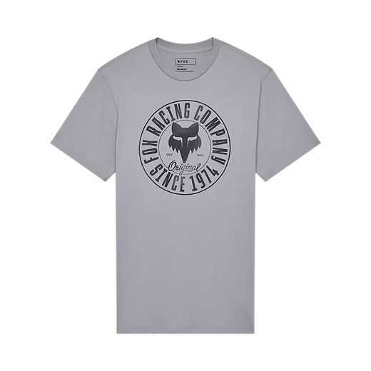 Camiseta Fox Premium con Emblema | Estilo, Comodidad y Autenticidad 🦊 Gris acero