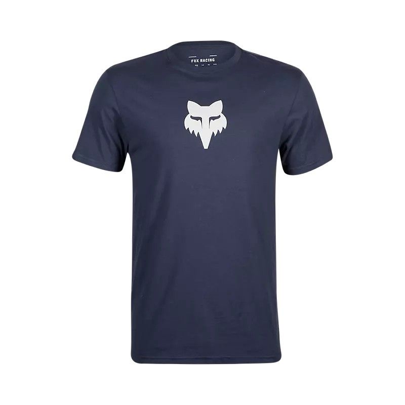 Camiseta Fox Premium Fox Head | Estilo y Comodidad en Cada Aventura 🦊🔥 Azul medianoche L